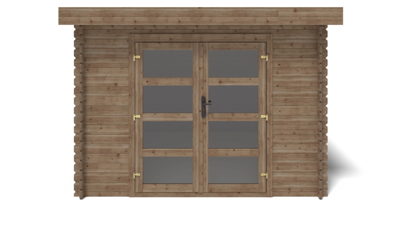 Gartenhaus, Gerätehaus 9m2 - 3x3m - 28mm - Imprägniert