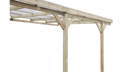 Carport Garagendach 3x5.24 m - 15 m2 - PVC-Abdeckung 