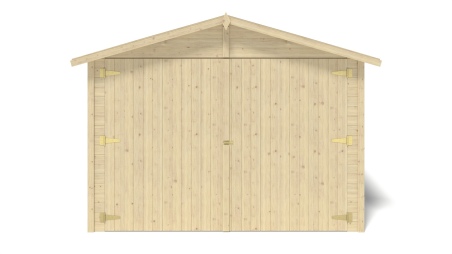 Autogarage aus Holz - 14.94m2 - 3.05x4.93m - 18mm