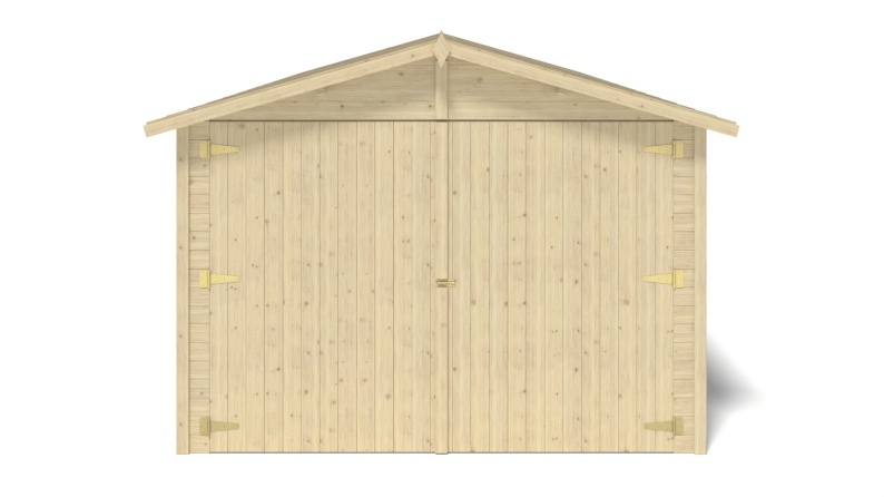 Autogarage aus Holz - 18.19m2 - 3.05x5.91m - 18mm