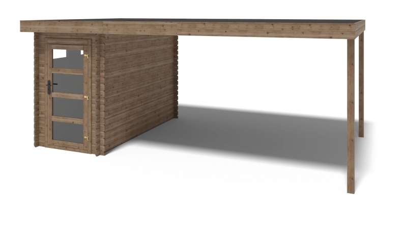 Gartenhaus, Gerätehaus 16m2 - 5.5x3m - 28mm - Imprägniert