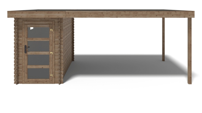 Gartenhaus, Gerätehaus 16m2 - 5.5x3m - 28mm - Imprägniert