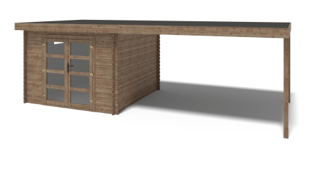 Gartenhaus, Gerätehaus 21m2 - 3x3m - 28mm - Imprägniert