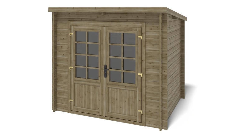 Gartenhaus, Gerätehaus 5m2 - 2.5x2m - 28mm - Imprägniert