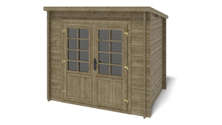 Gartenhaus, Gerätehaus 5m2 - 2.5x2m - 28mm - Imprägniert