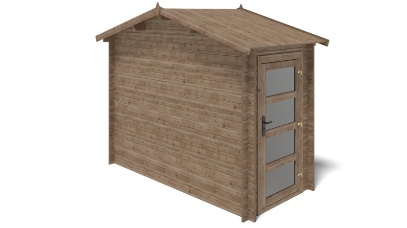 Gartenhaus, Gerätehaus 4.5m2 - 1.5x3m - 28mm - Imprägniert