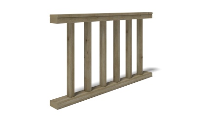 Geländer für Gartenlaube