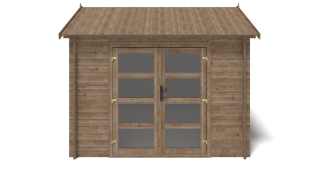 Gartenhaus, Gerätehaus 9m2 - 3x3m - 28mm - Imprägniert
