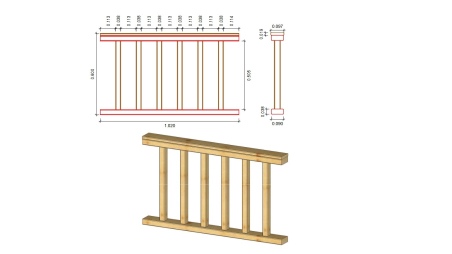 Gartenlaube Gartenpavillon 5x3.06m mit Paneelen - Imprägniert
