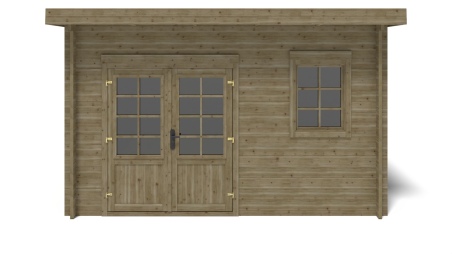 Gartenhaus, Gerätehaus 12m2 - 4x3m - 40mm - Imprägniert