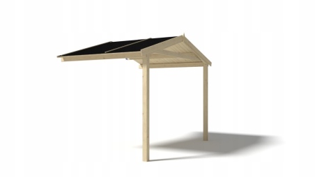 Überdachung für Veranden, Terrassen und Gartenhäuschen - 3x3m