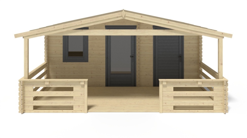 Gartenhaus, Gerätehaus – 5x3 m mit Anbau 5x2.76 m - 25 m²