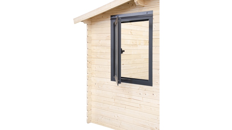 Gartenhaus, Gerätehaus – 5x3 m mit Anbau 5x2.76 m - 25 m²