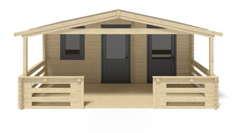 Gartenhaus, Gerätehaus – 5x3 m mit Anbau 5x2.76 m - 25 m²