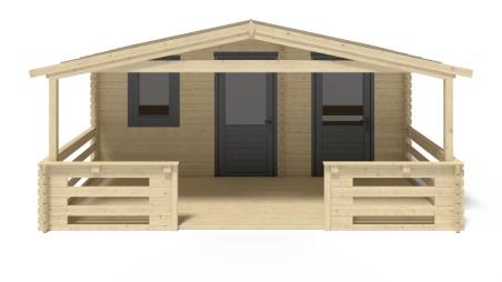 Gartenhaus, Gerätehaus – 5x3 m mit Anbau 5x2.76 m - 25 m²