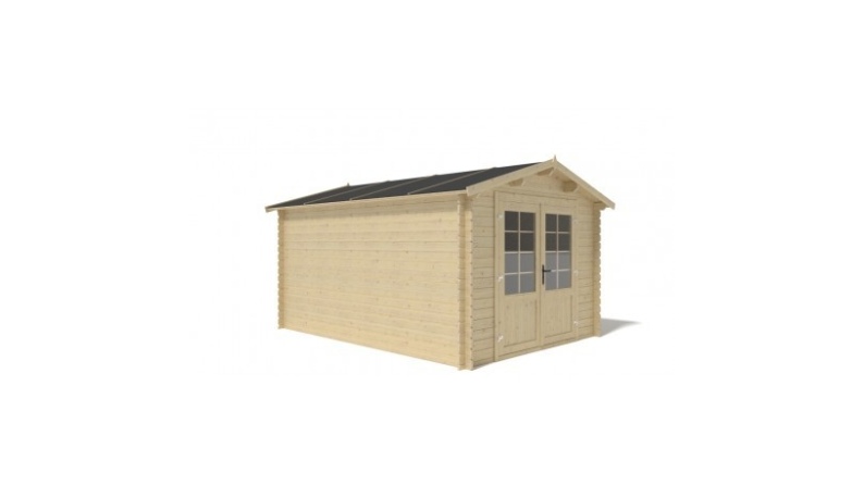 Gartenhaus, Gerätehaus – 3x4 m mit Anbau 3x3.76 m - 21 m²