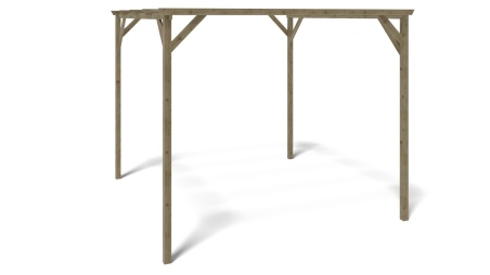 Carport Garagendach 3x3 m - 9 m2