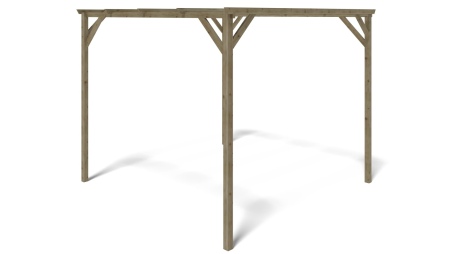 Carport Garagendach 3x3 m - 9 m2