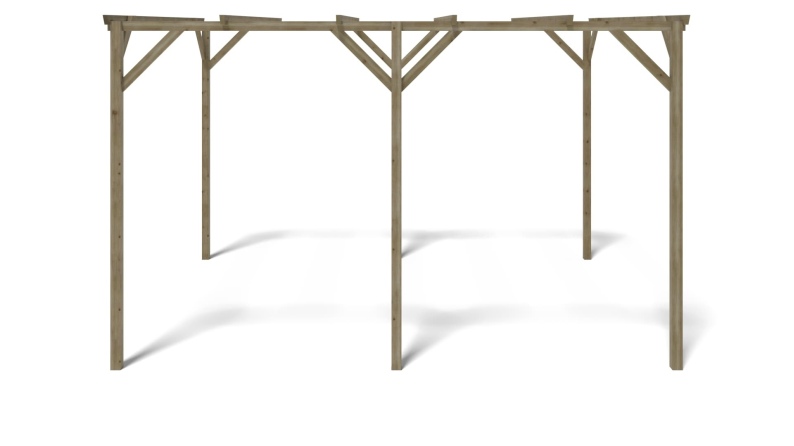 Carport Garagendach 3x4 m - 12 m2