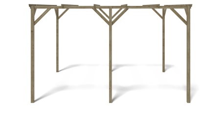 Carport Garagendach 3x4 m - 12 m2