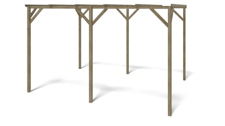 Carport Garagendach 3x4 m - 12 m2