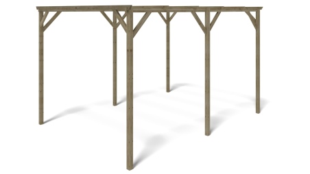 Carport Garagendach 3x4 m - 12 m2