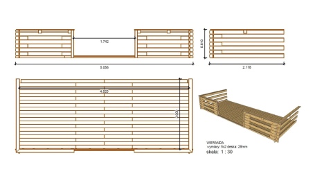 Gartenhaus, Gerätehaus – 5x5 m mit Anbau 5x4.76 m - 35 m²