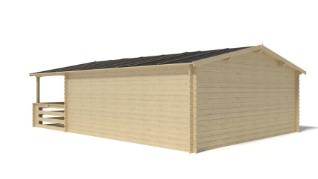 Gartenhaus, Gerätehaus – 5x5 m mit Anbau 5x4.76 m - 35 m²