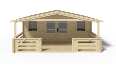 Gartenhaus, Gerätehaus – 5x4 m mit Anbau 5x3.76 m - 30 m²