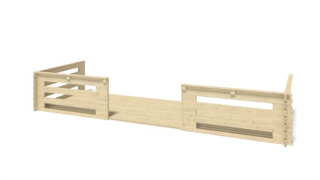 Gartenhaus, Gerätehaus – 6x6 m mit Anbau 6x5.72 m - 48 m²
