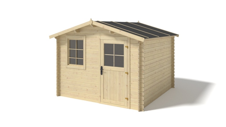 Gartenhaus, Gerätehaus – 3x2 m mit Anbau 3x1.76 m - 15 m²