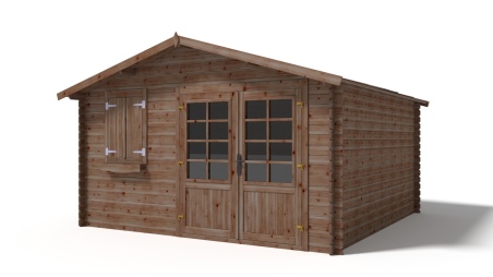 Gartenhaus, Gerätehaus 16m2 - 4x4m - 28mm - Imprägniert