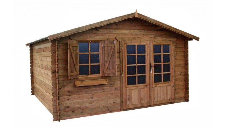 Gartenhaus, Gerätehaus 16m2 - 4x4m - 28mm - Imprägniert