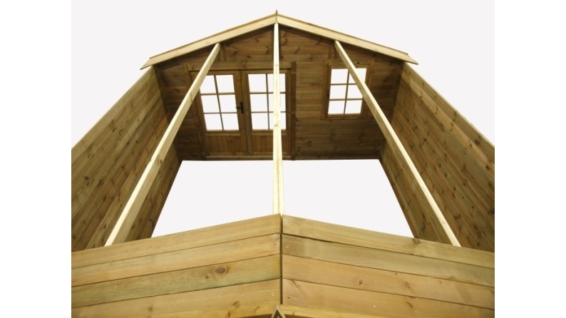 Gartenhaus, Gerätehaus 16m2 - 4x4m - 28mm - Imprägniert