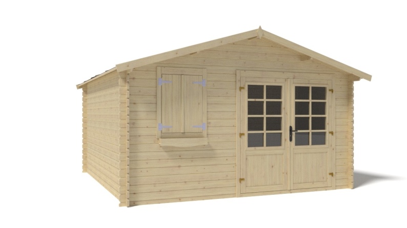 Gartenhaus, Gerätehaus 16m2 - 4x4m - 28mm