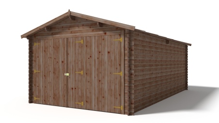 Autogarage aus Holz - 21m2 - 3.5x6m - 28mm - Imprägniert
