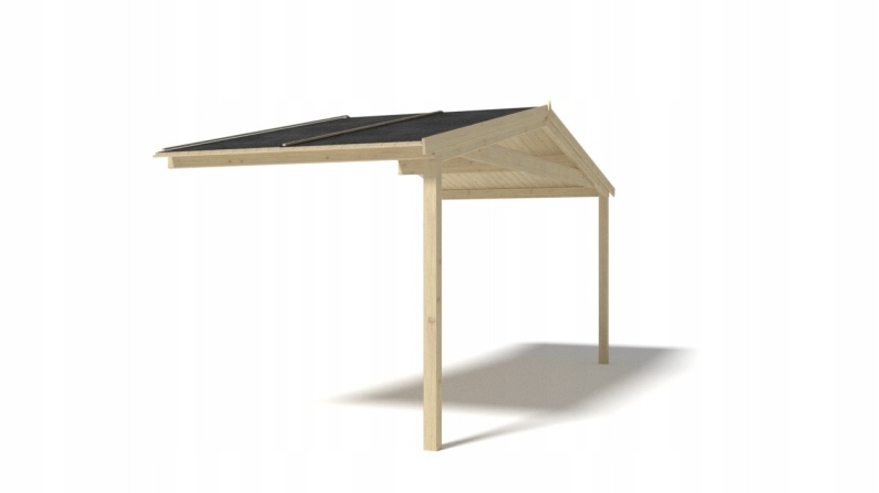 Überdachung für Veranden, Terrassen und Gartenhäuschen - 5x2m