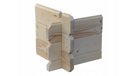 Veranda zum Gartenhaus 5x2m - Farbe Holz