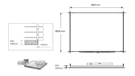 Gartenhaus, Gerätehaus 20m2 - 5x4m - 28mm - Imprägniert