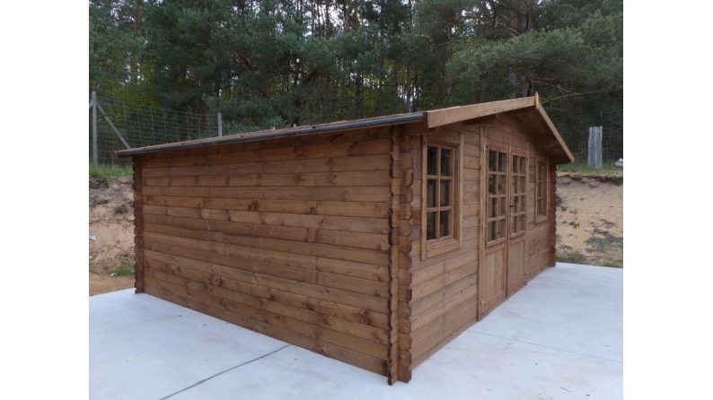 Gartenhaus, Gerätehaus 20m2 - 5x4m - 28mm - Imprägniert