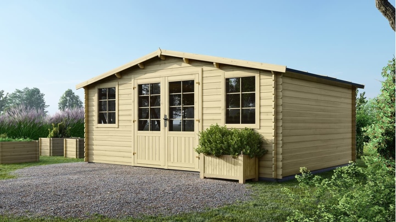 Gartenhaus, Gerätehaus 20m2 - 5x4m - 28mm