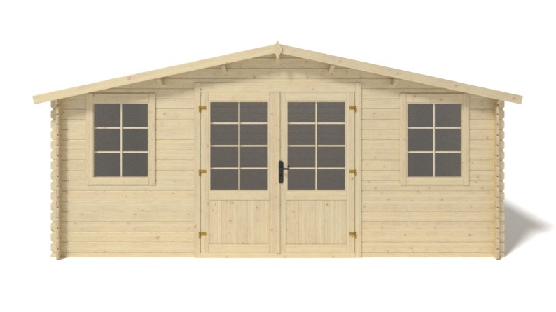 Gartenhaus, Gerätehaus 20m2 - 5x4m - 28mm