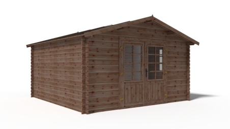 Gartenhaus, Gerätehaus 15.2m2 - 3.9x3.9m - 34mm - Imprägniert