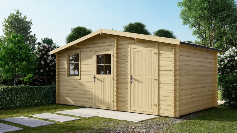 Gartenhaus, Gerätehaus 15m2 - 5x3m - 28mm