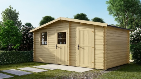 Gartenhaus, Gerätehaus 15m2 - 5x3m - 28mm