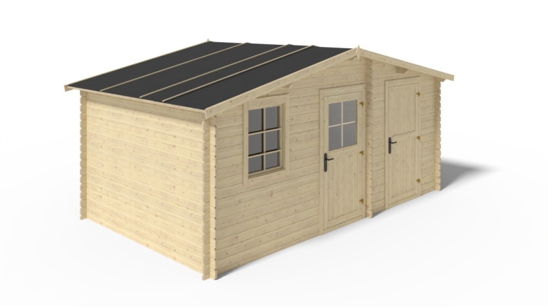 Gartenhaus, Gerätehaus 15m2 - 5x3m - 28mm