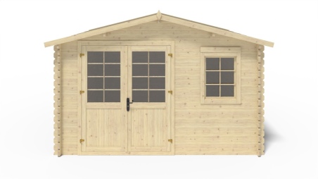 Gartenhaus, Gerätehaus – 4x4 m mit Anbau 4x3.72 m - 28 m²