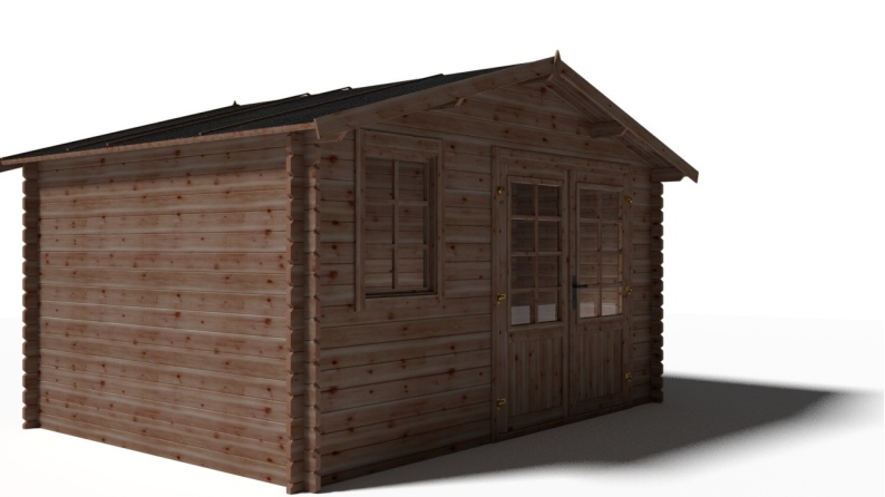 Gartenhaus, Gerätehaus 11.7m2 - 3.9x3m - 34mm - Imprägniert