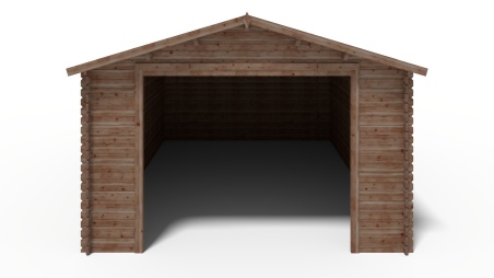 Autogarage aus Holz - 24m2 - 4x6m - 28mm - Imprägniert