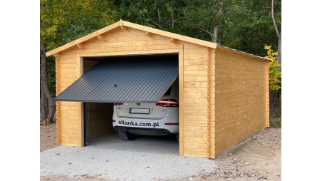 Autogarage aus Holz - 24m2 - 4x6m - 28mm - Imprägniert